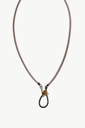 Faith Based Traveler Necklace - Metallic Nude
