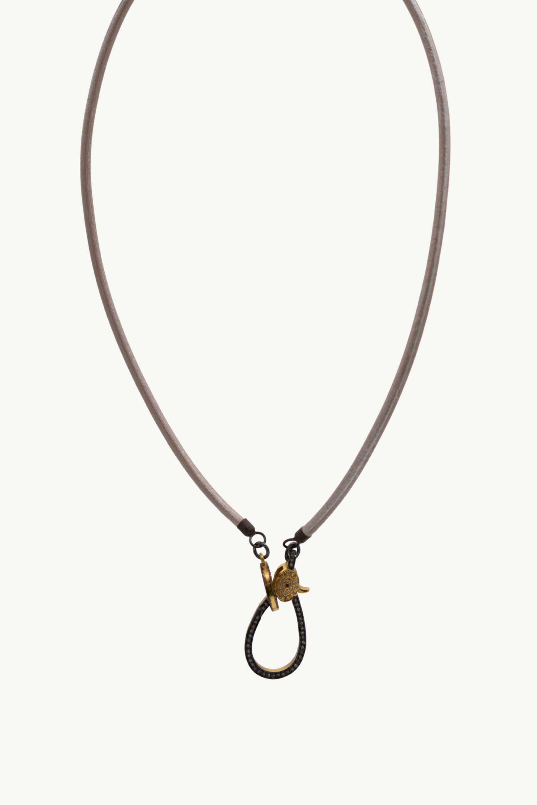 Faith Based Traveler Necklace - Metallic Nude